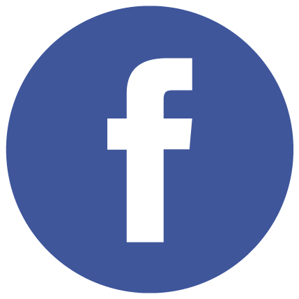 facebook round icon white